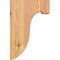 Ekena Millwork Del Monte Smooth Corbel, Western Red Cedar, 3 1/2"W x 8"D x 12"H COR04X08X12DEL00SWR - alternate 2